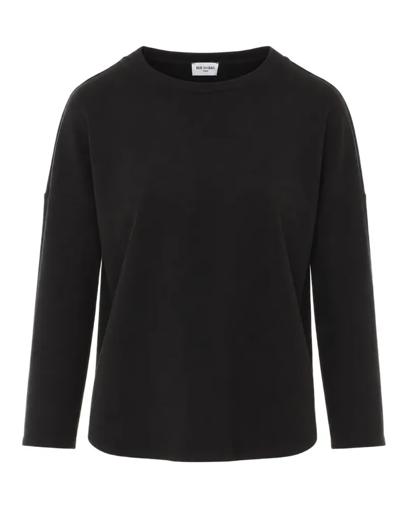 Rue du Bac crew-neck long-sleeve T-shirt - Schwarz Schwarz