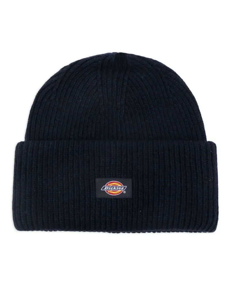 Dickies Gerippte Beanie mit Logo-Applikation - Blau Blau