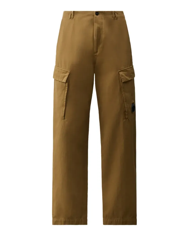 C.P. Company Cargohose mit Linsen-Detail - Braun Braun