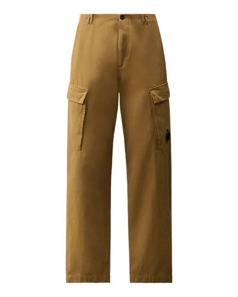 C.P. Company Cargohose mit Linsen-Detail - Braun Braun