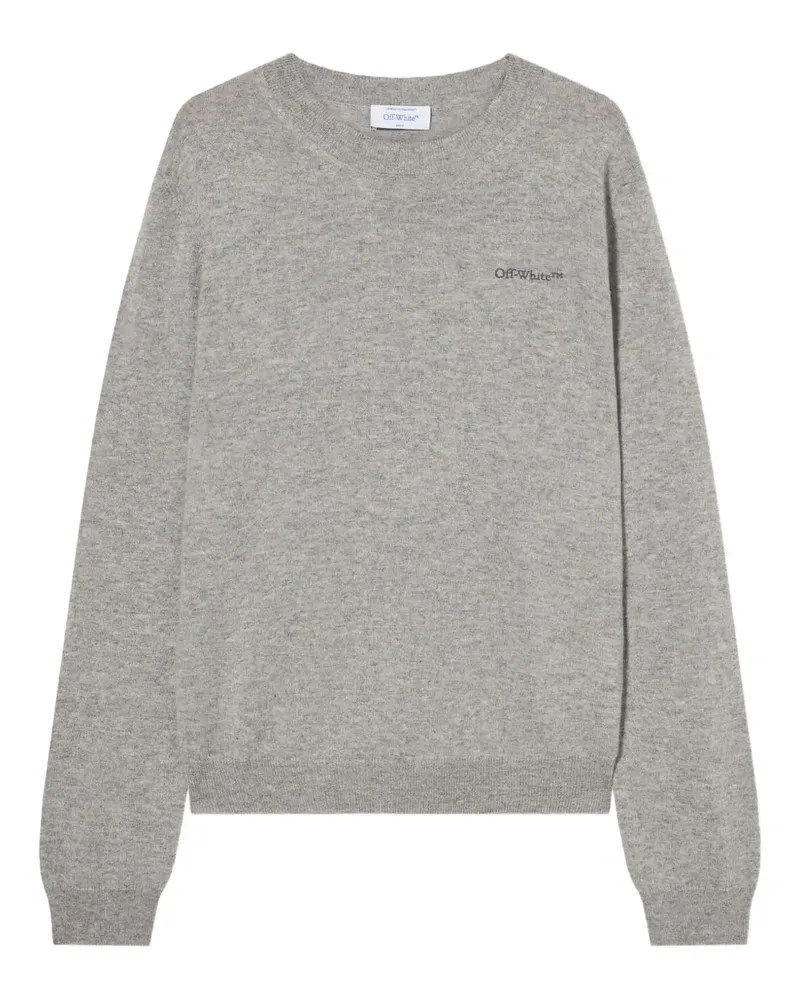 OFF-WHITE Quote crew-neck sweater - Grau Grau