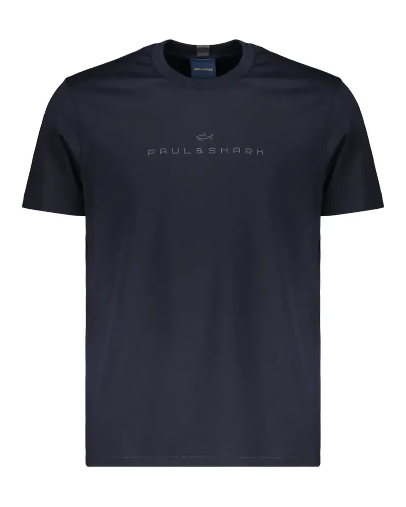 Paul & Shark logo-print short-sleeve T-shirt - Schwarz Schwarz