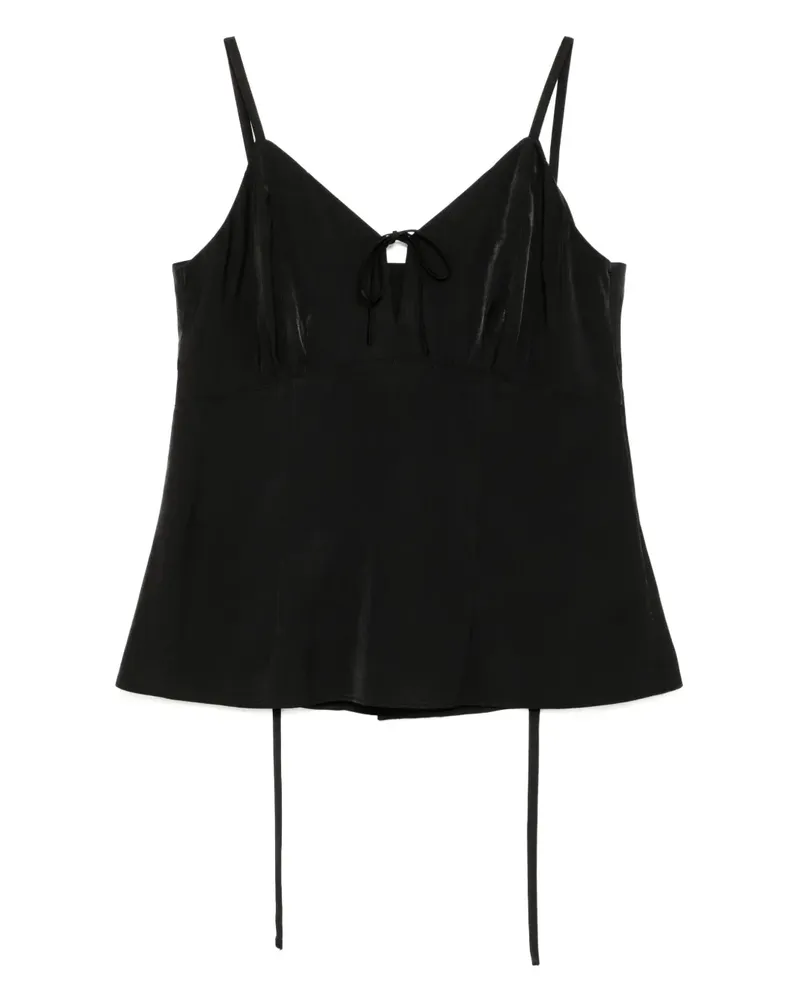 GOEN.J Camisole-Top mit Schleifendetail - Schwarz Schwarz