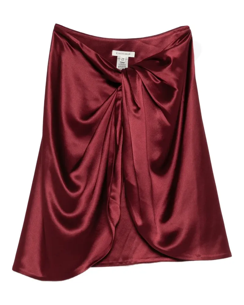 By Malene Birger Pinlos Stola mit Raffung - Rot Rot