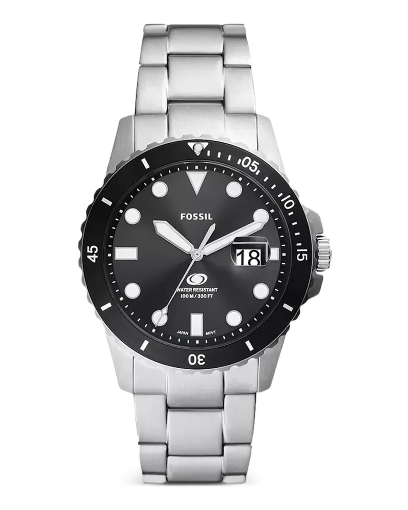 Fossil Dive 42mm watch - Schwarz Schwarz