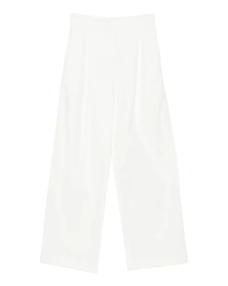 A.P.C. pleated wide-leg trousers - Weiß Weiß