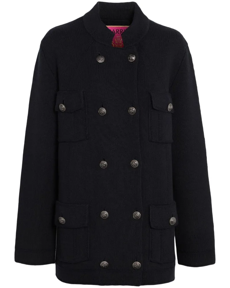 Barrie Doppelreihiger Military-Mantel - Schwarz Schwarz