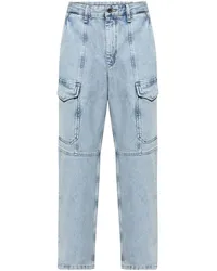 Rag & Bone Jeans mit Kontrasteinsätzen Blau