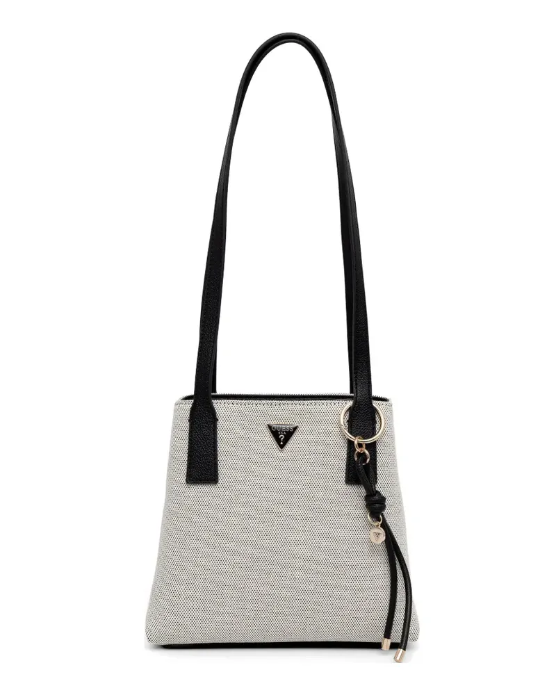Guess logo-plaque shoulder bag - Weiß Weiß