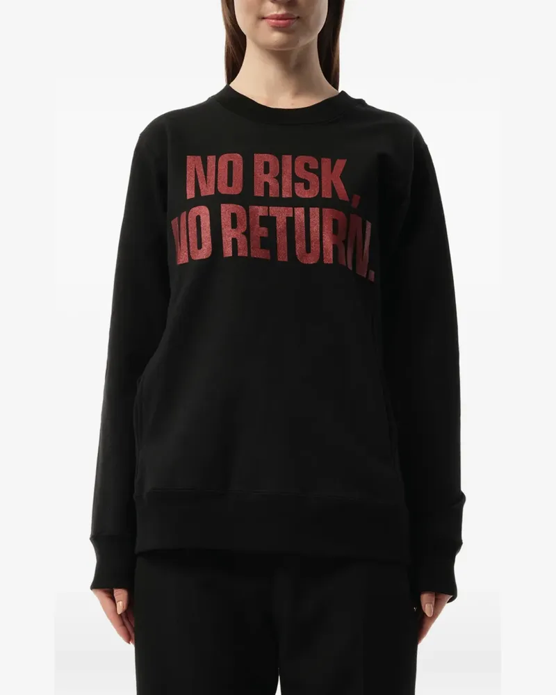 Mastermind Japan slogan-print crew-neck sweatshirt - Schwarz Schwarz