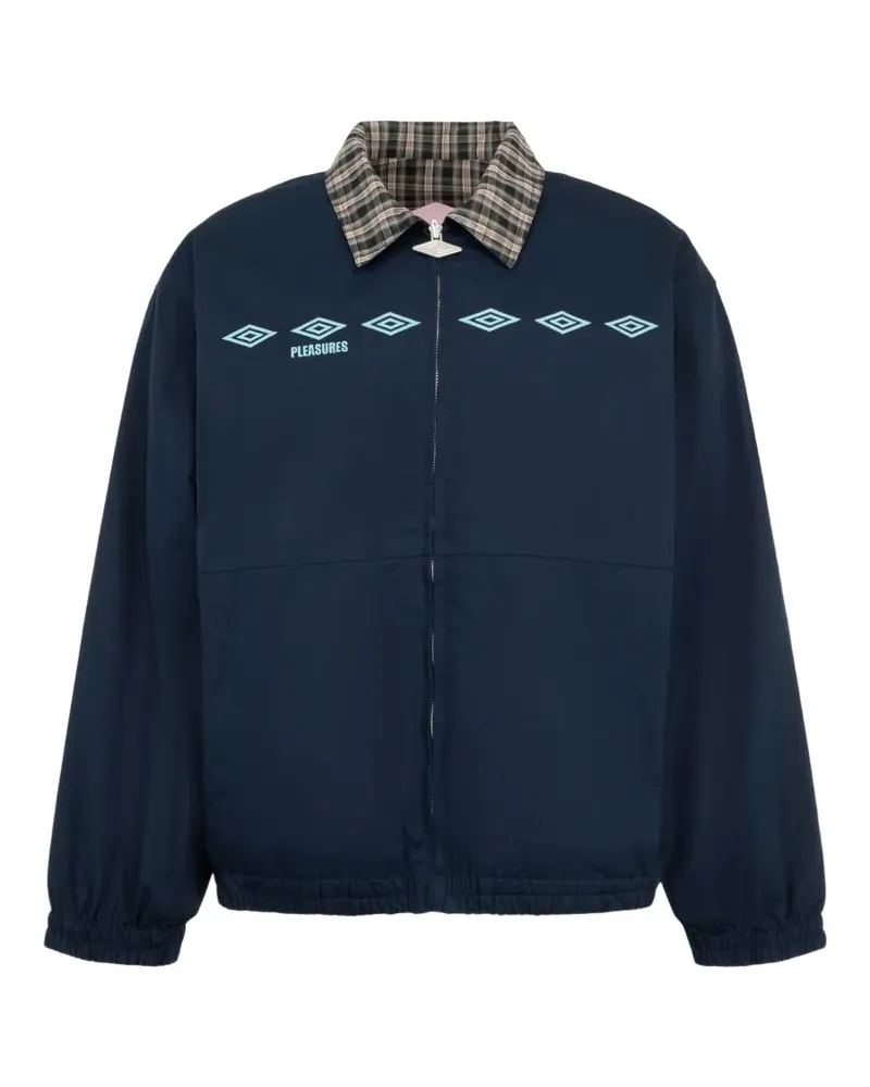 PLEASURES Wendbare Diamonds Jacke - Blau Blau