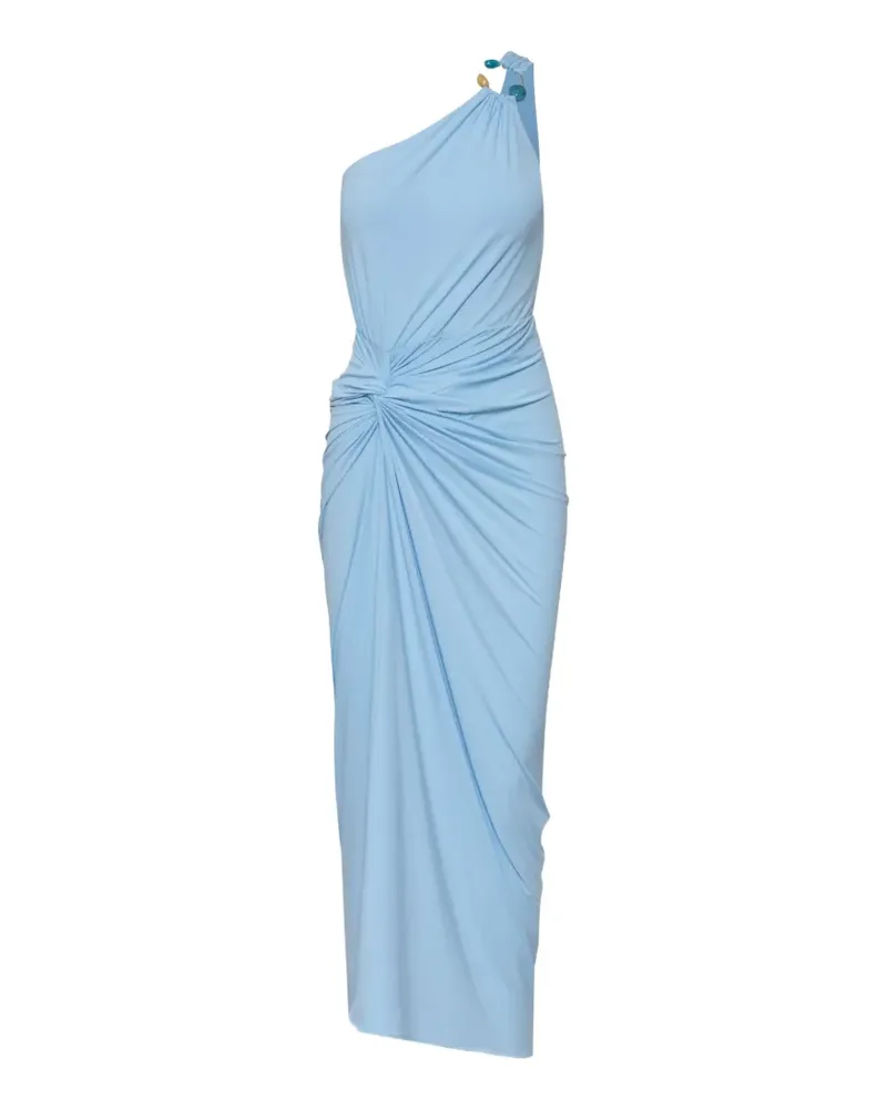 Baobab Collection Canoa One-Shoulder-Maxikleid mit Knoten - Blau Blau
