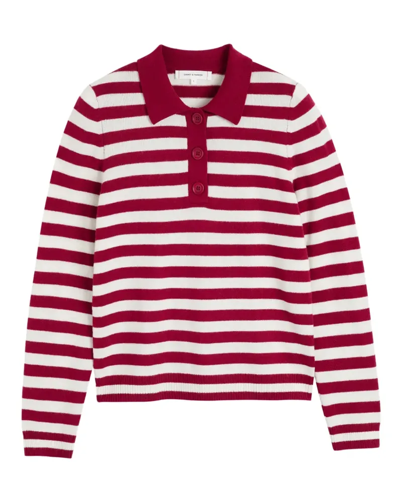 Chinti & Parker Gestreifter Pullover - Rot Rot