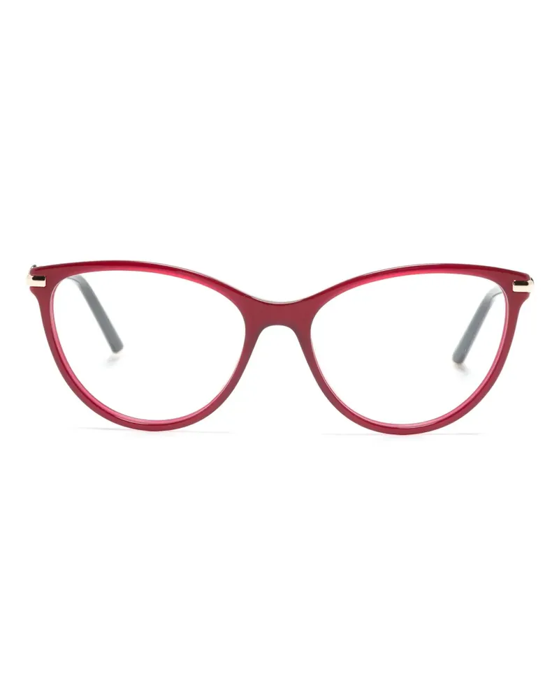 Carolina Herrera New York Cat-Eye-Brille mit Schleifendetail - Rot Rot