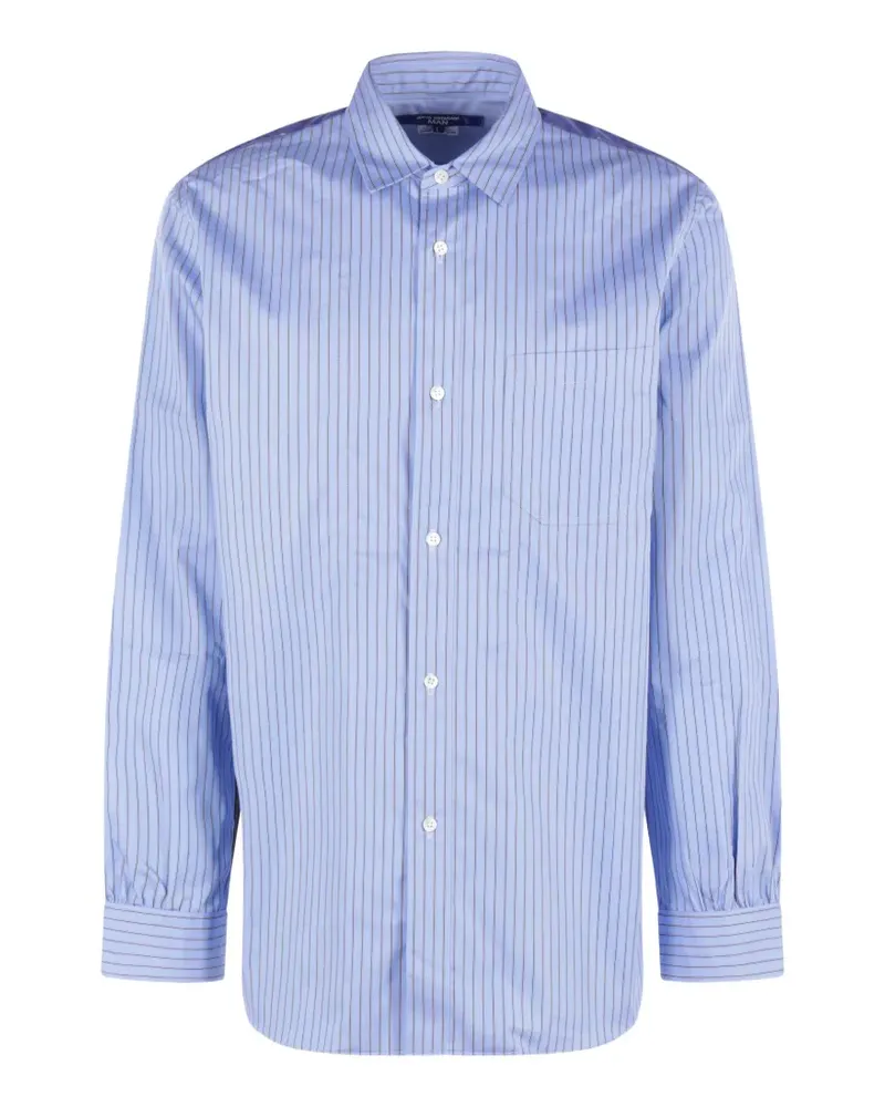 Junya Watanabe Gestreiftes Hemd - Blau Blau
