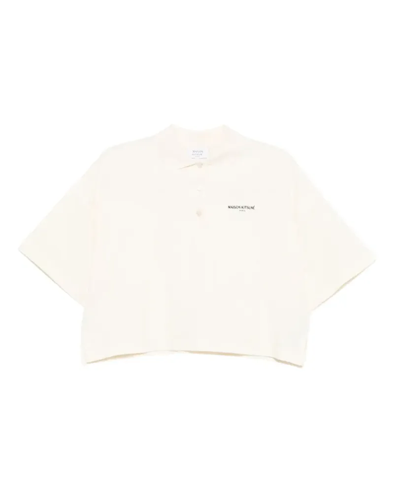 Kitsuné Poloshirt mit Knopfleiste - Nude Nude