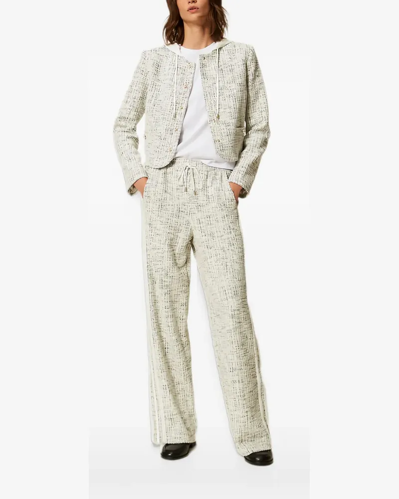 Twin-Set Hose mit Tweed-Effekt - Nude Nude