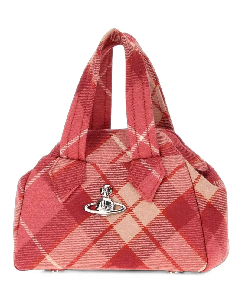 Vivienne Westwood Yasmine checked tote bag - Rot Rot