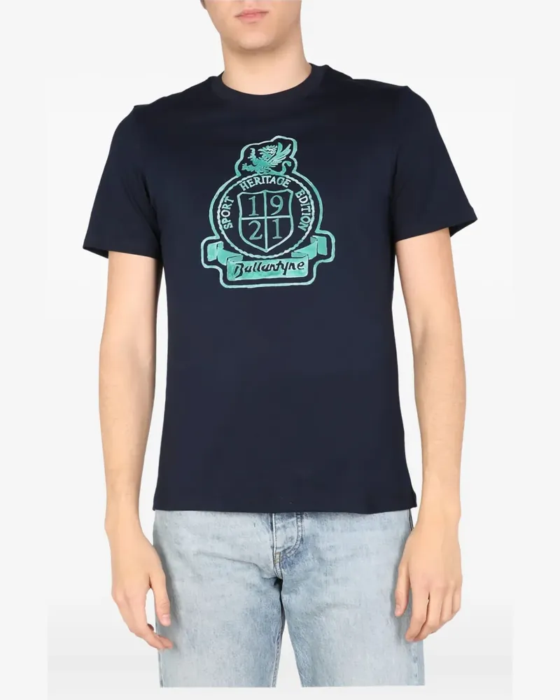 Ballantyne T-Shirt mit Wappen-Print - Blau Blau