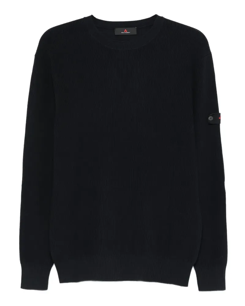 Peuterey Pullover mit gerippten Einsätzen - Blau Blau