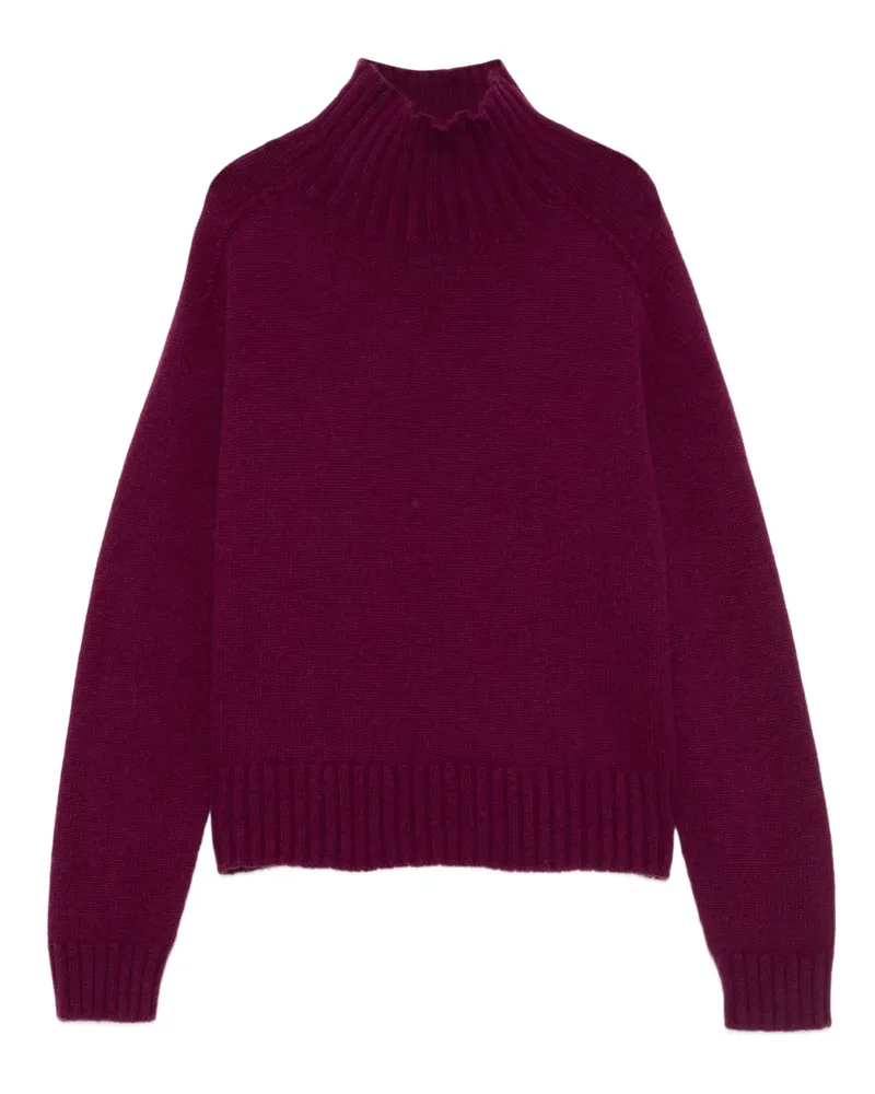 Eric Bompard Kaschmirpullover mit Stehkragen - Violett Violett