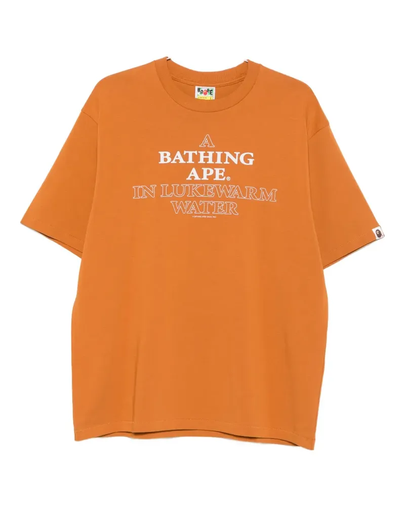 BAPE logo-print short-sleeve T-shirt - Braun Braun