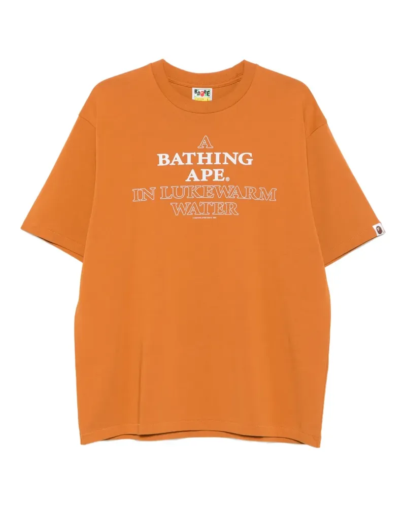 BAPE logo-print short-sleeve T-shirt - Braun Braun