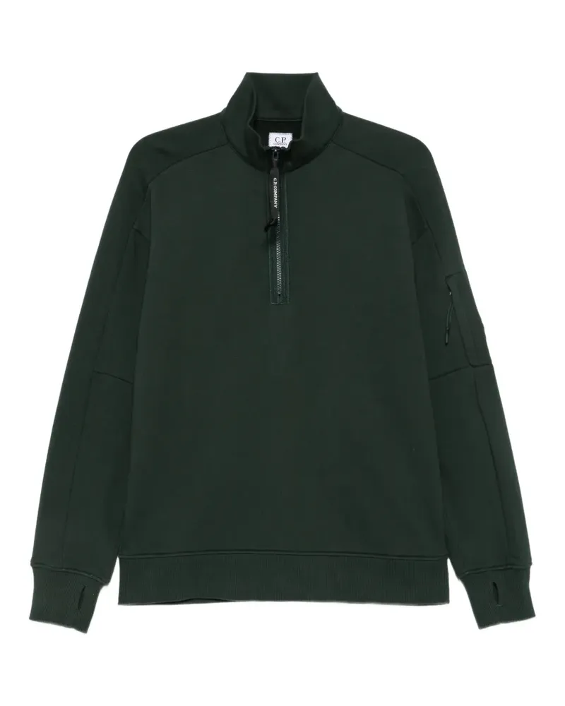 C.P. Company Sweatshirt mit Linsen-Detail - Grün Grün