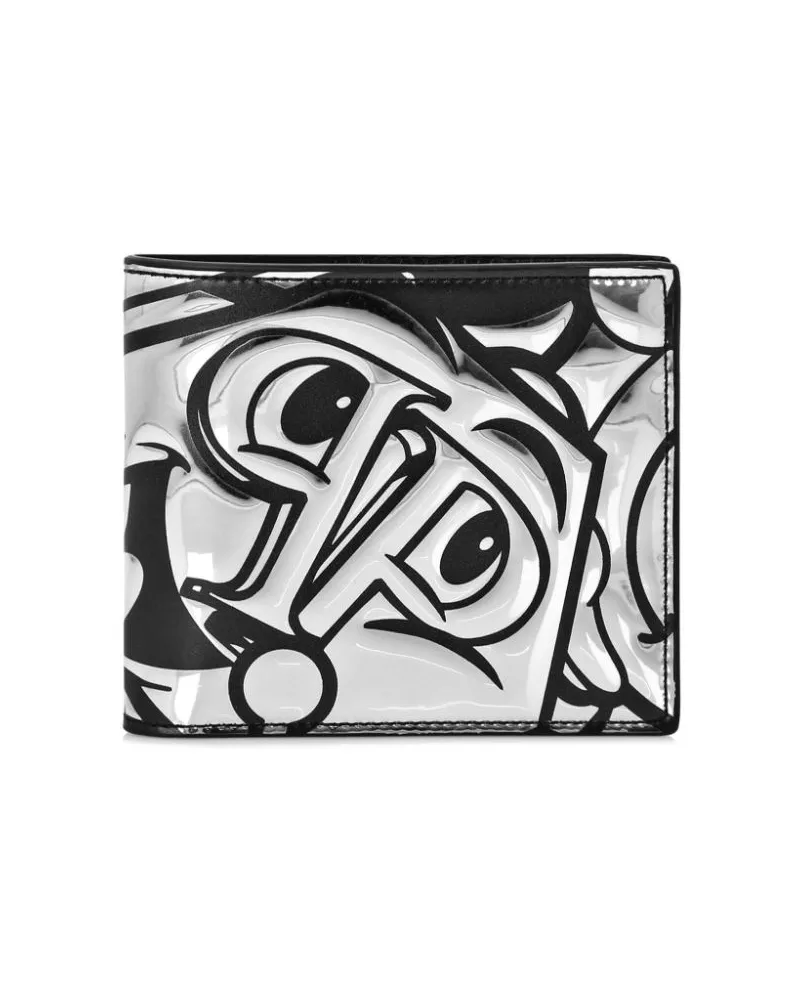 Philipp Plein Smile Portemonnaie - Grau Grau