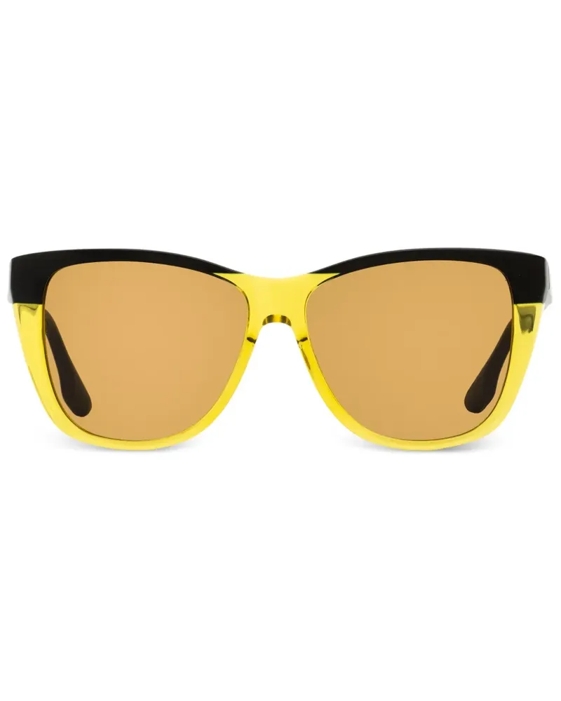 Victoria Beckham Eckige Sonnenbrille - Schwarz Schwarz