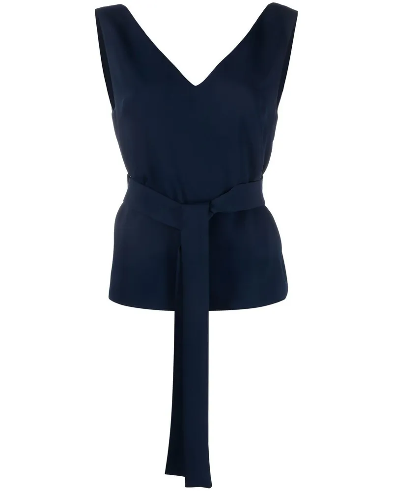 P.A.R.O.S.H. P.A.R.O H. Top mit Gürtel - Blau Blau