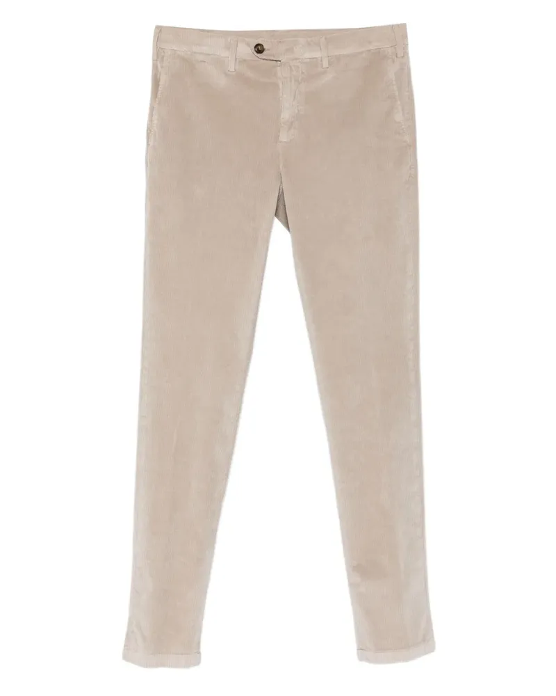 Canali Hose aus Cord - Nude Nude