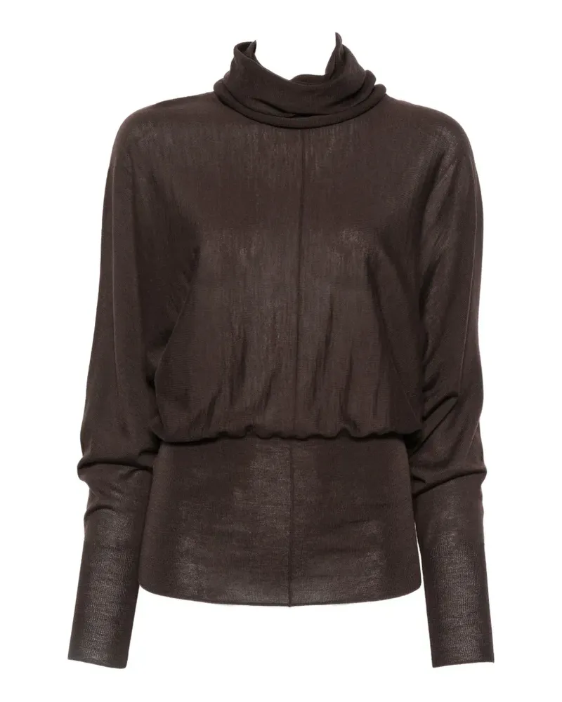 Soeur wool roll-neck knit - Braun Braun
