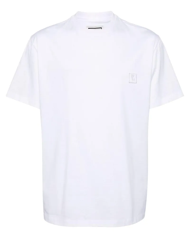 Wooyoungmi T-Shirt mit grafischem Print Weiß