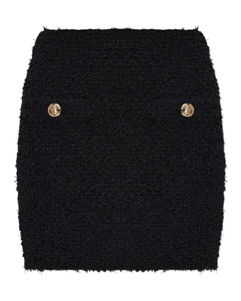 Balmain button-embellished mini skirt - Schwarz Schwarz