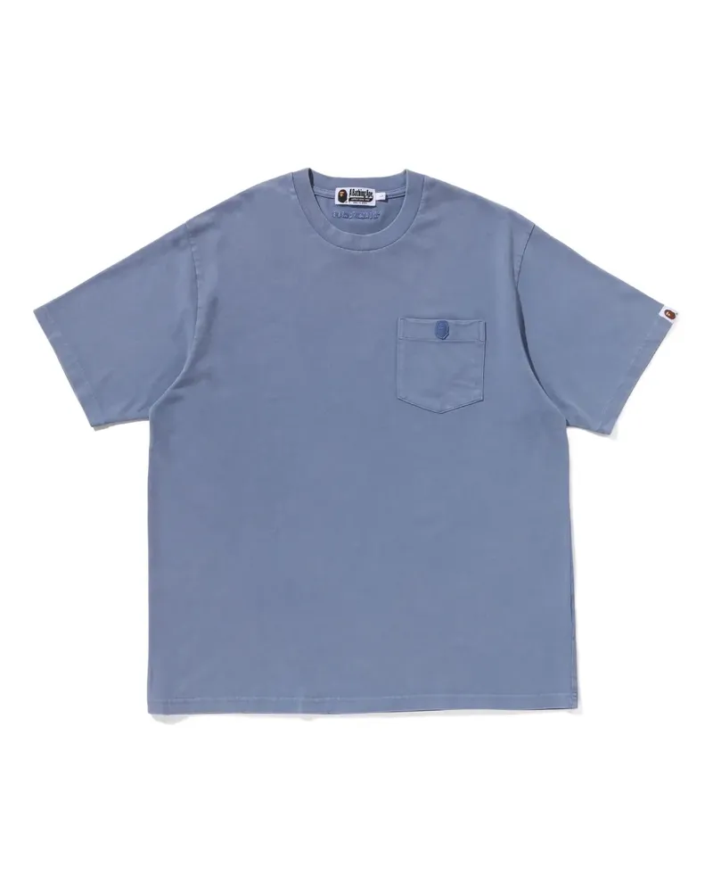 BAPE T-Shirt mit Taschendetail - Blau Blau