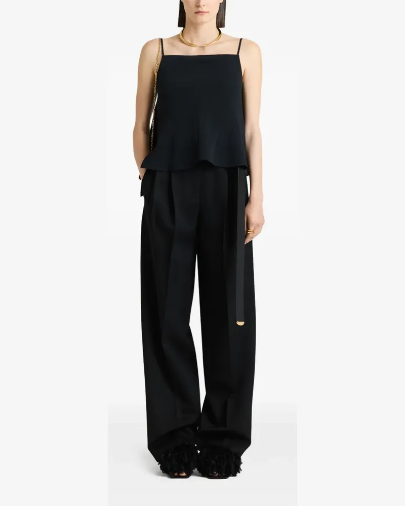 Givenchy Sliced Oberteil aus Krepp-Cady - Schwarz Schwarz