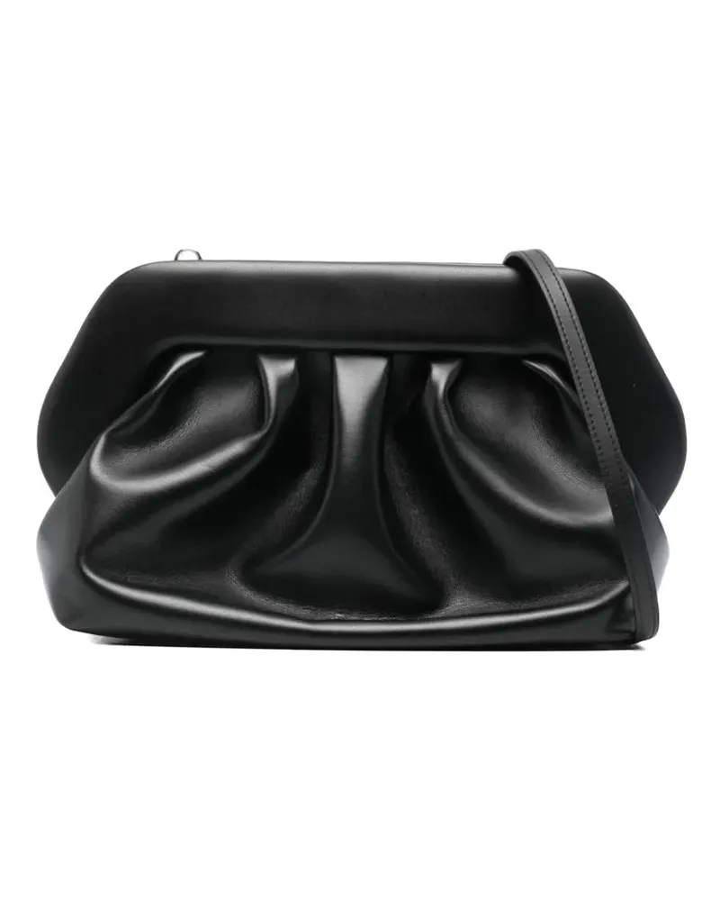 THEMOIRÈ Tia gathered clutch bag - Schwarz Schwarz