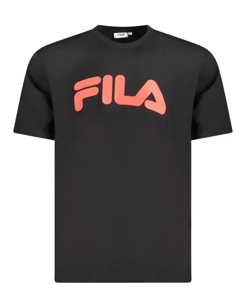 Fila T-Shirt mit Logo-Print - Schwarz Schwarz