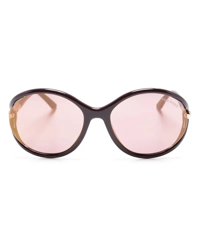 Tom Ford Sonnenbrille im Oversized-Look - Rot Rot