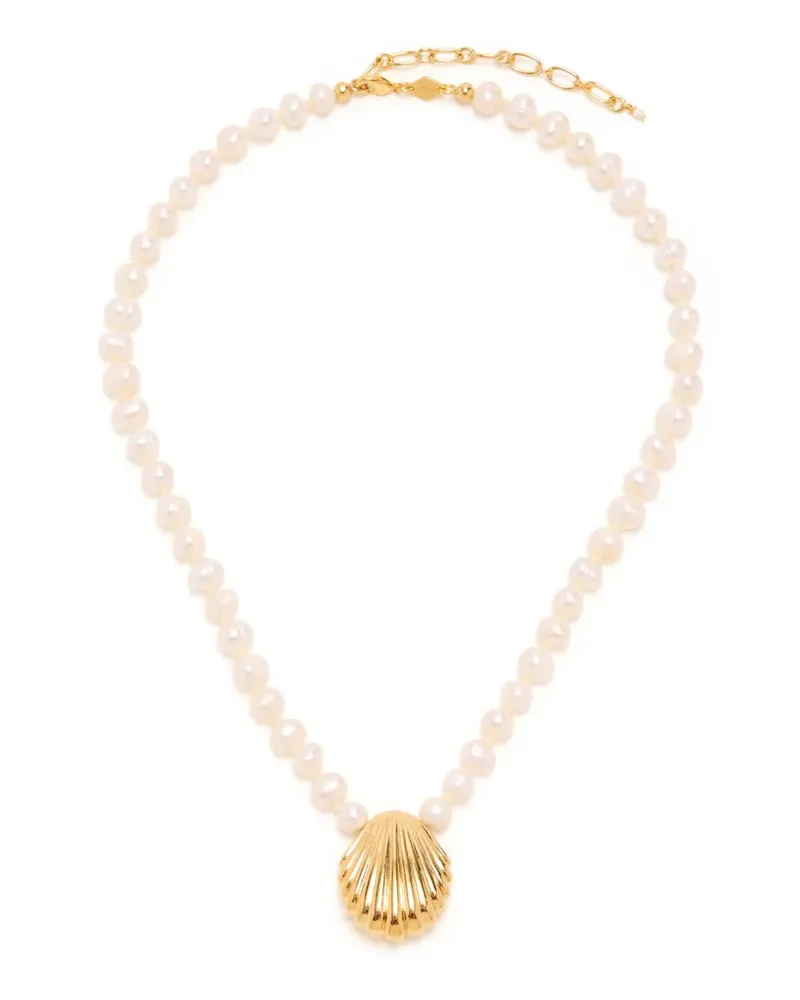 Anni Lu pearl shell necklace - Gold Gold