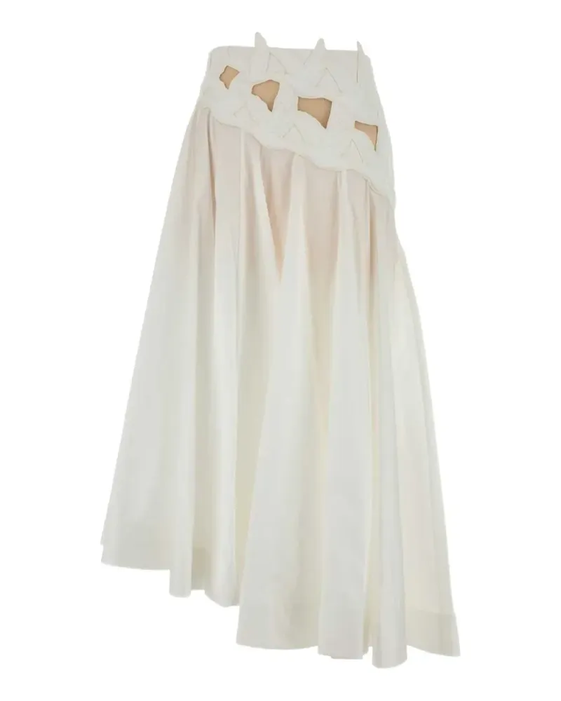 Zimmermann Luna Rock mit Cut-Out - Weiß Weiß