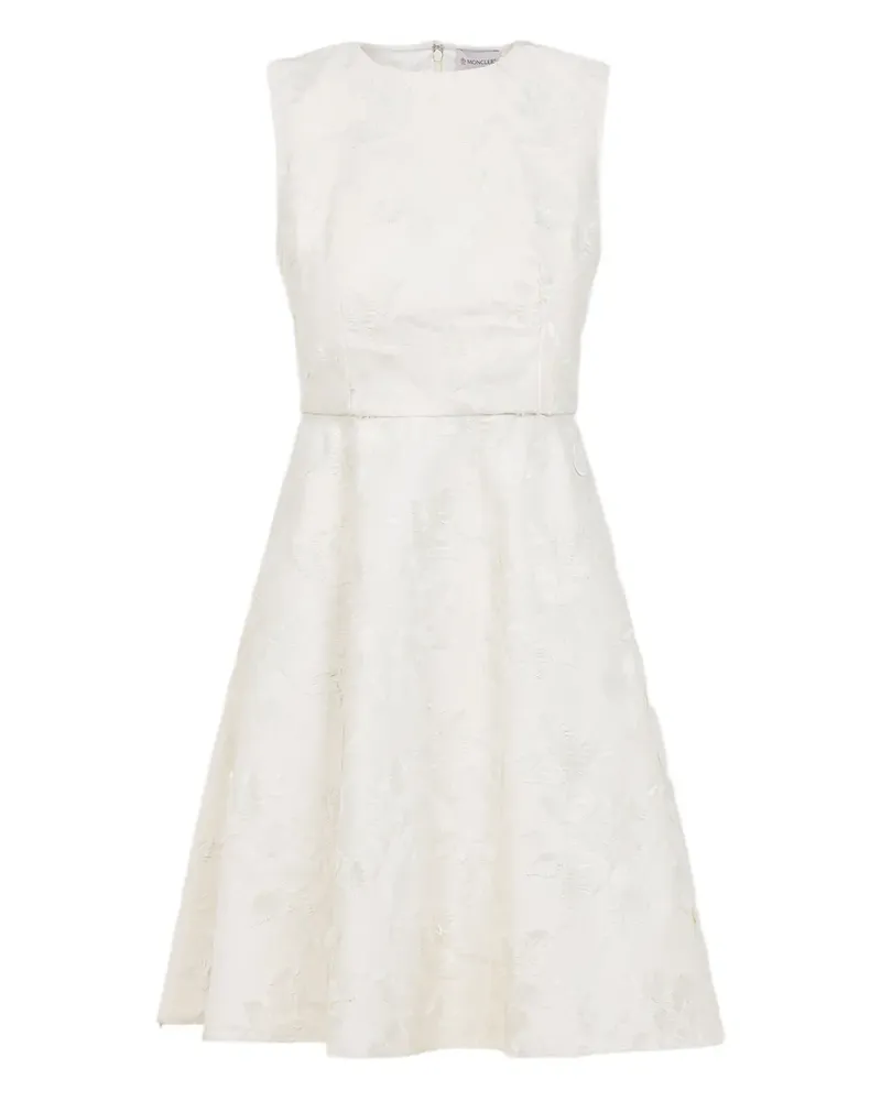 Moncler Midikleid mit Blumenstickerei - Nude Nude