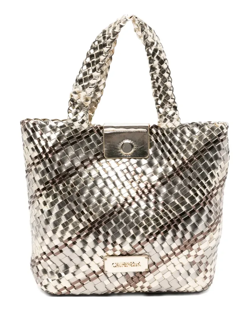 CAFèNOIR  Shopper mit Logo-Schild - Gold Gold