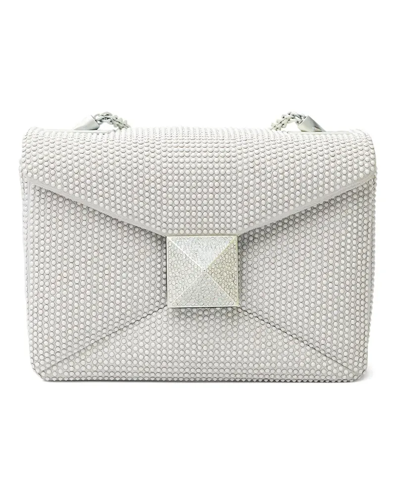 Valentino Garavani studded-embellishment shoulder bag - Weiß Weiß