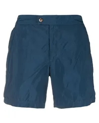 Canali Badeshorts mit versetztem Verschluss Blau