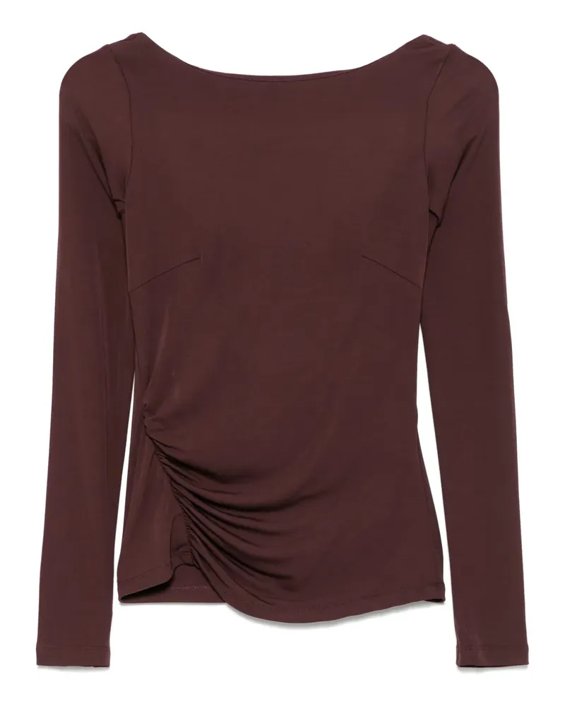 Elisabetta Franchi Drapiertes Top - Braun Braun