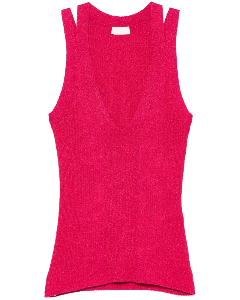 Liu Jo Stricktop aus Lurex® - Rosa Rosa