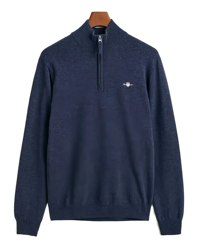 Gant Sweatshirt mit Reißverschluss - Blau Blau