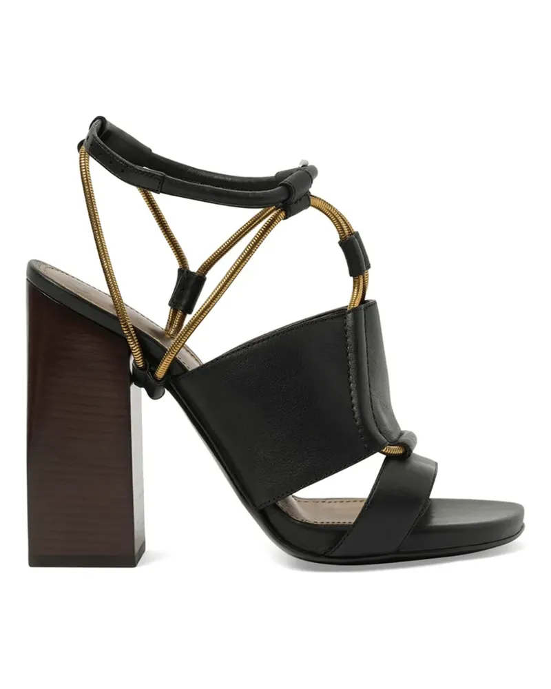 Lanvin multi-strap block-heel sandals - Schwarz Schwarz